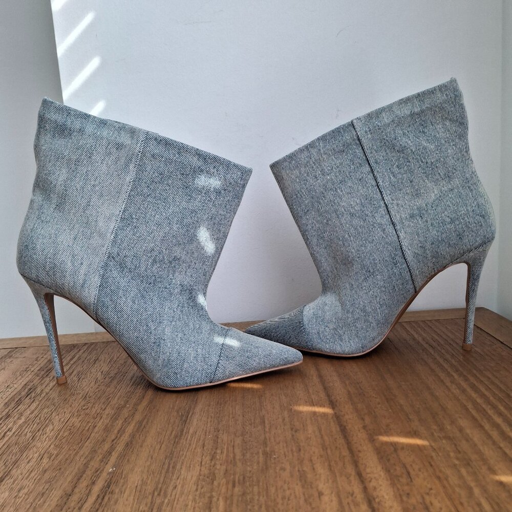 (New)‎ Good American – Slouchy Ankle Boots (Indigo) – Women's 7 - Picture 2 of 7